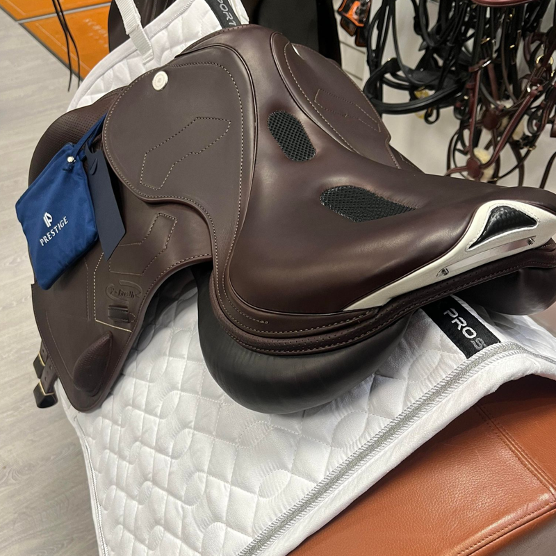 Prestige X-Breath K Double Flap Jump Saddle - Tabacco - 17 - 34-2